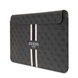 Taška na notebook 16" Guess PU 4G Printed Stripes Computer Sleeve, černá