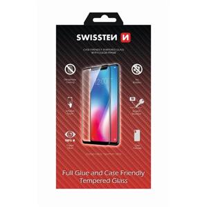 Tvrzené sklo Swissten Full Glue, Color Frame, Case Friendly pro Samsung Galaxy S24 Ultra, černá