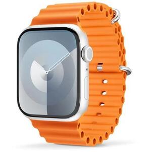 Silikonový řemínek Epico Ocean pro Apple Watch 42/44/45/49mm, oranžová