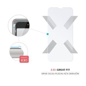 Ochranné tvrzené sklo FIXED pro Apple iPhone SE4, čirá