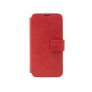 Kožené pouzdro typu kniha FIXED ProFit pro Apple iPhone 16 Plus, červená