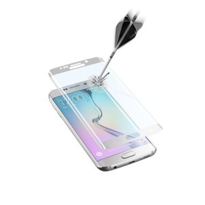 Ochranné tvrzené sklo pro Cellularline Glass pro Samsung Galaxy S6 Edge, bílá