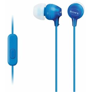 Handsfree sluchátka SONY MDR-EX15AP modré