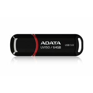 Flash disk ADATA UV150 64GB, USB 3.0, černý