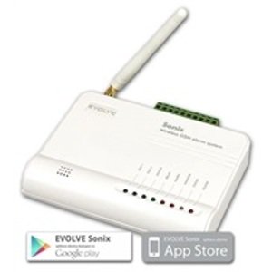EVOLVEO Sonix - bezdrátový GSM alarm (4 ks dálk. ovl.,PIR čidlo pohybu,čidlo na dveře/okno,externí repro,Android/iPhone