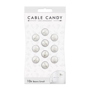 Kabelový organizér Cable Candy Small Beans, 10 ks, bílý
