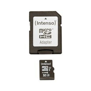 Paměťová karta Intenso 32GB micro SDHC Premium, class 10, UHS-I + adaptér