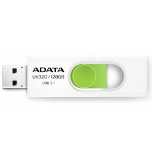 Flash disk ADATA UV320 128GB USB 3.1, white - green