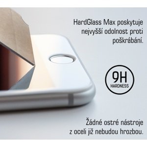 Tvrzené sklo 3mk HardGlass MAX pro Apple iPhone 8 Plus, bílá
