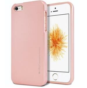 Silikonové pouzdro Mercury iJelly Metal pro Apple iPhone X, růžovo/zlaté