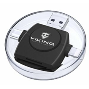 Čtečka paměťových karet Viking V4 USB3.0 4V1 černá