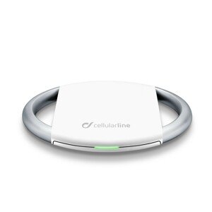 Bezdrátová nabíječka Cellularline Wireless Fast Charger + Fast Charge adaptér 10W, Qi standard bílá