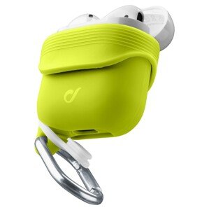 Cellularline Sprint silikonový kryt pro Apple AirPods 1&2 s držákem sluchátek, zelený