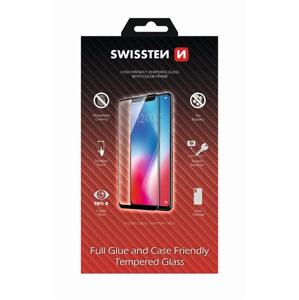 Tvrzené sklo Swissten Full Glue, Color Frame, Case Friendly, pro Samsung Galaxy S10e, černá