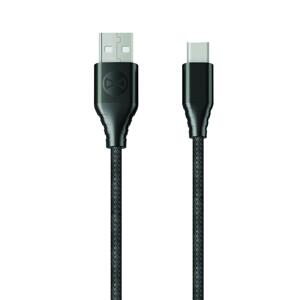 Datový kabel Forever Core USB-C 1,5m 3A textilní, černá