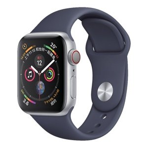 Silikonový řemínek COTEetCI Silicone Sports Band pro Apple Watch 42/44mm, půlnoční modrá