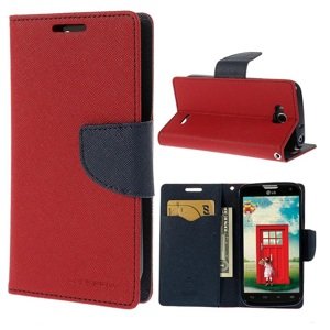Flipové pouzdro Fancy Diary pro Huawei Y5p, červená-modrá
