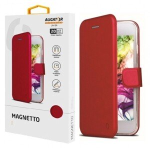 Flipové pouzdro ALIGATOR Magnetto pro Xiaomi Redmi Note 9 Pro, červená
