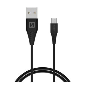 Datový kabel SWISSTEN USB / MICRO USB 1,5m black (9mm)