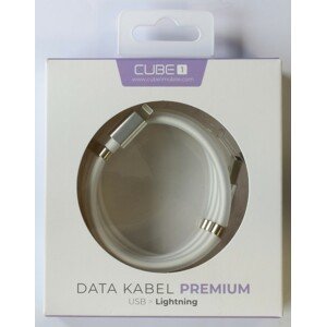 CUBE1 premium datový kabel USB>Lightning 1m white