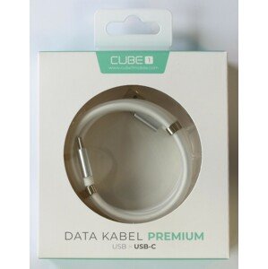 CUBE1 premium datový kabel USB>USB-C 1m white