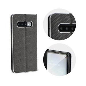 Flipové pouzdro Forcell Luna Carbon pro Samsung Galaxy A72, černá