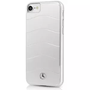 Kryt Mercedes - Apple iPhone 7 Hard Case Wave Line Aluminum - Silver (MEHCP7CUSALSI)