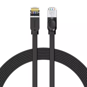 Kabel Baseus Cat 6 UTP Ethernet RJ45 Cable Flat 8 m black