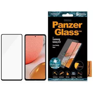 Ochranné sklo PanzerGlass E2E Microfracture Samsung A72 Case Friendly AntiBacterial black (PRO7255)