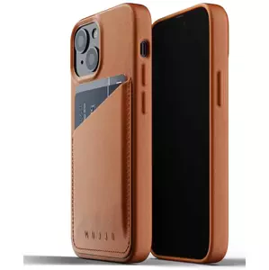 Kryt MUJJO Full Leather Wallet Case for iPhone 13 mini - Tan (MUJJO-CL-020-TN)