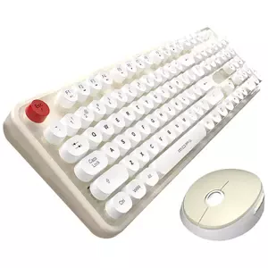 Klávesnice Wireless keyboard + mouse set MOFII Sweet 2.4G (White-Beige) (6950125750547)