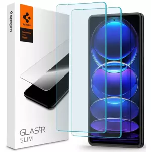 Ochranné sklo Spigen Glass tR Slim 2 Pack - Xiaomi Redmi Note 12 Pro 5G/Redmi Note 12 Pro+ 5G/POCO X5 Pro 5G (AGL06045)