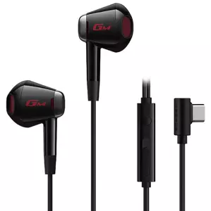 Sluchátka wired earphones Edifier HECATE GM180 Plus (black)