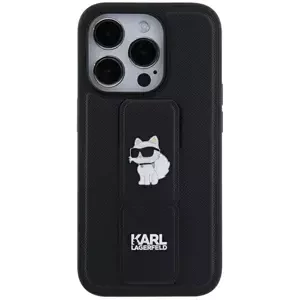 Kryt Karl Lagerfeld KLHCN61GSACHPK iPhone 11 / Xr 6.1" black hardcase Gripstand Saffiano Choupette Pins (KLHCN61GSACHPK)