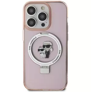 Kryt Karl Lagerfeld KLHMN61HMRSKCP iPhone 11 / Xr 6.1" pink hardcase Ring Stand Karl&Choupettte MagSafe (KLHMN61HMRSKCP)