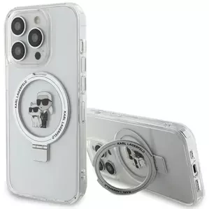 Kryt Karl Lagerfeld KLHMP13LHMRSKCH iPhone 13 Pro / 13 6.1" white hardcase Ring Stand Karl&Choupettte MagSafe (KLHMP13LHMRSKCH)