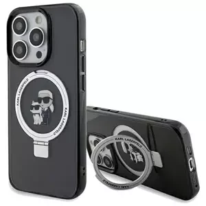 Kryt Karl Lagerfeld KLHMP13XHMRSKCK iPhone 13 Pro Max 6.7" black hardcase Ring Stand Karl&Choupettte MagSafe (KLHMP13XHMRSKCK)