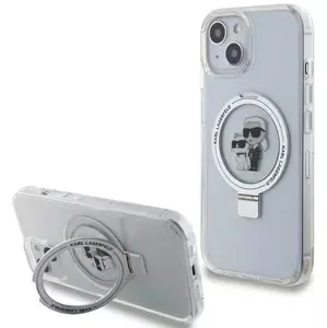 Kryt Karl Lagerfeld KLHMP14SHMRSKCH iPhone 14 / 15 / 13 6.1" white hardcase Ring Stand Karl&Choupettte MagSafe (KLHMP14SHMRSKCH)
