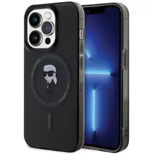 Kryt Karl Lagerfeld KLHMP14LHFCKNOK iPhone 14 Pro 6.1" black hardcase IML Ikonik MagSafe (KLHMP14LHFCKNOK)