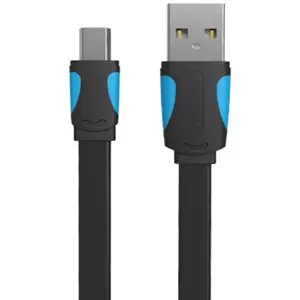 Kabel Vention Flat USB 2.0 A to Mini 5-pin cable VAS-A14-B100 1m Black