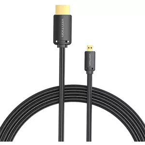 Kabel Vention HDMI-D Male to HDMI-A Male 4K HD Cable 3m AGIBI (Black)