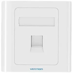 Vention 1-Port Keystone Wall Plate 86 Type IFAW0 White