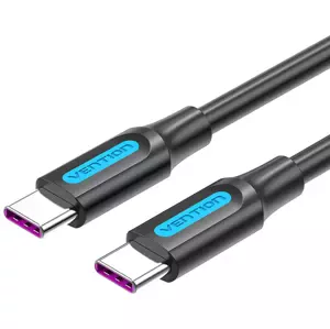 Kabel Vention USB-C 2.0 to USB-C 5A Cable COTBG 1.5m Black PVC