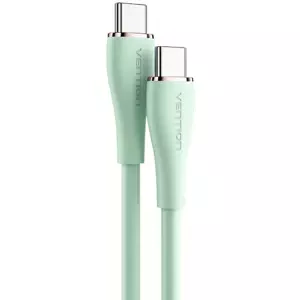 Kabel Vention USB-C 2.0 to USB-C 5A Cable TAWGF 1m Light Green Silicone