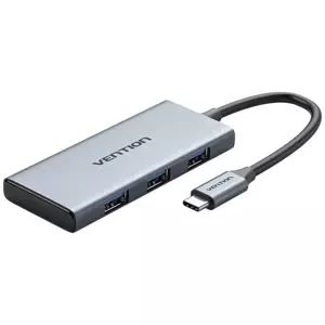 USB Hub Vention USB-C to HDMI, 3x USB 3.0, SD, TF Hub TOOHB 0.15m Gray