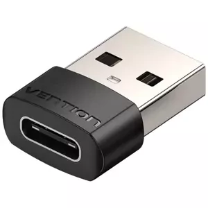 Adapter Vention USB 2.0 Male to USB-C Female Adapter CDWB0 Black PVC