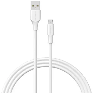 Kabel Vention Cable USB 2.0 Male to Micro-B Male 2A 1.5m CTIWG (white)