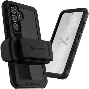 Kryt Ghostek Nautical 4 Black Extreme Waterproof Case with Holster for Galaxy S24