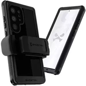 Kryt Ghostek Nautical 4 Black Extreme Waterproof Case with Holster for Galaxy S24 Ultra
