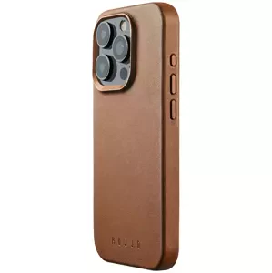 Kryt Mujjo Full Leather Case for iPhone 15 Pro - Dark Tan